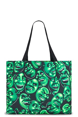 Market x Shrek All Over Print Tote Bag in Black,Green