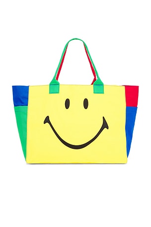 Smiley Colorblock Tote Bag Market
