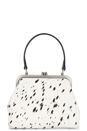 BOLSO SMALL COWHIDE LEATHER METAL CLASP Markgong