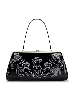 Large Embroidered Metal Clasp Bag Markgong