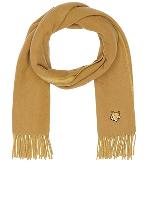 Bold Fox Head Double Face Scarf Maison Kitsune