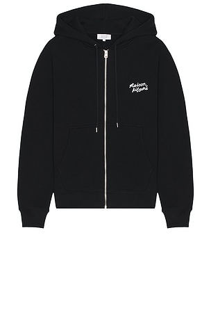 Handwriting Comfort Zipped Hoodie Maison Kitsune