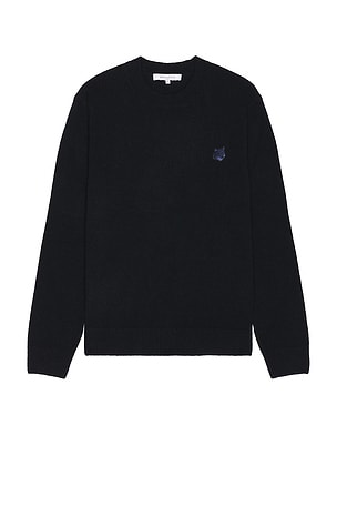 Bold Fox Head Patch Regular Sweater Maison Kitsune