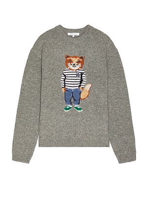 Dressed Fox Intarsia Sweater Maison Kitsune