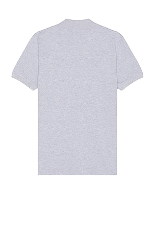 Maison Kitsune Fox Head Patch Regular Polo in Grey