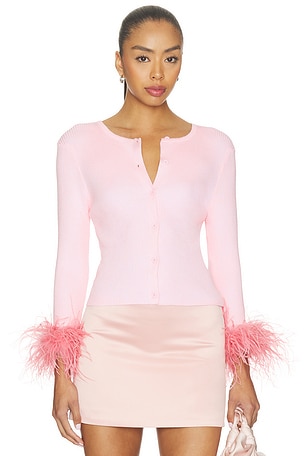 Feather Cardigan Milkwhite