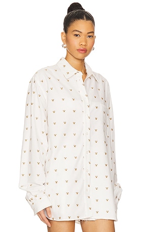 Milkwhite Oversized Shirt in White