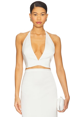x REVOLVE Top With V Neckline Milkwhite