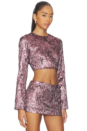 Milkwhite Cropped Top in Pink