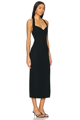 Michael Lauren Sweetheart Maxi Dress in Black