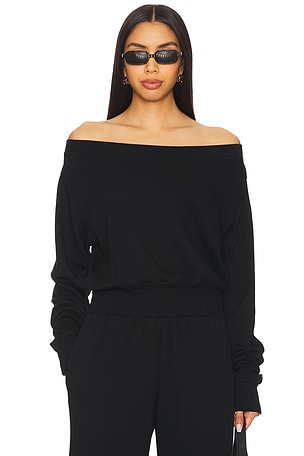 Bix Off The Shoulder Sweatshirt Michael Lauren