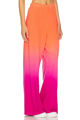 Michael Lauren Theoden Wide Leg Pant in Orange