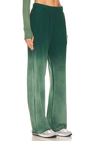 Michael Lauren Theoden Wide Leg Pant in Green