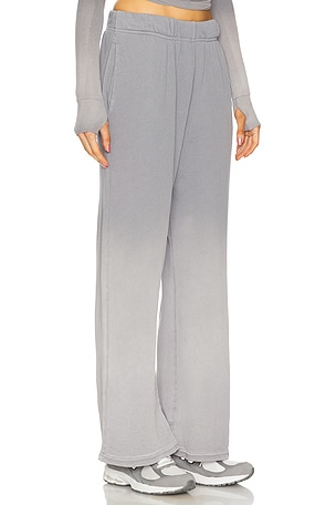 Michael Lauren Mabel Wide Leg Pant With Side Pocket in Grey
