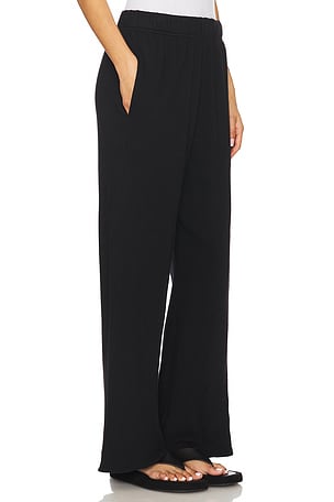 Michael Lauren Mabel Wide Leg Pant in Black