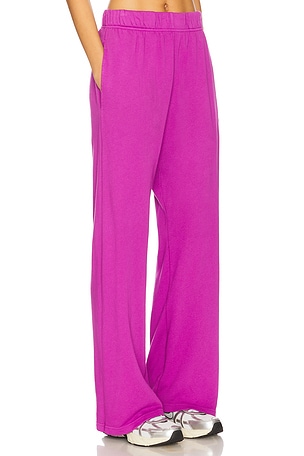 Michael Lauren Mabel Wide Leg Pant in Purple