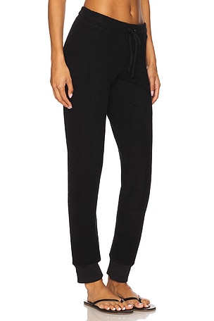 Michael Lauren Ona High Waisted Sweatpant in Black