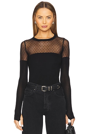 Herbert 1/2 Lace Top Michael Lauren