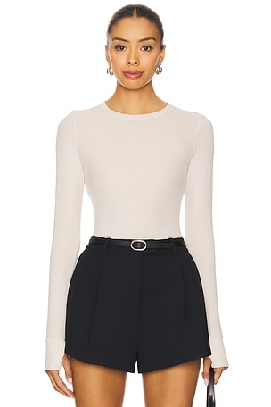 Alick Long Sleeve Fitted Top Michael Lauren