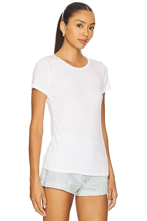 Michael Lauren Tucker Short Sleeve Fitted Tee in White
