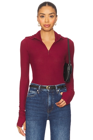 Jove Long Sleeve Half Zip Top Michael Lauren