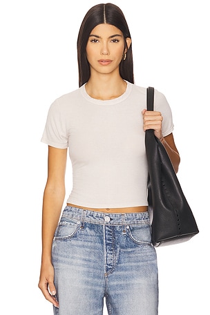 Rhea Short Sleeve Fitted Top Michael Lauren