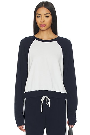 Siri Colorblock Raglan Pullover Top Michael Lauren