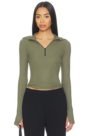 Jove Long Sleeve Half Zip Top Michael Lauren