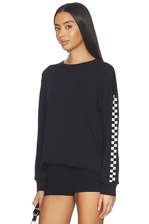 Keegan Longsleeve Drop Shoulder Crop Tee Michael Lauren