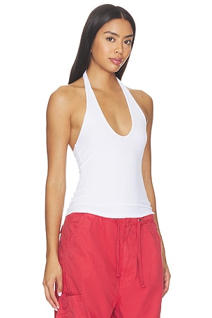 Michael Lauren Mills Halter Top Double in White