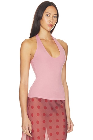 Michael lauren top halter mills en color Rosa