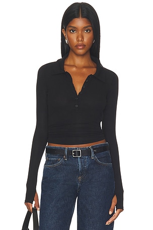 Bartlet Long Sleeve Polo Henley Michael Lauren