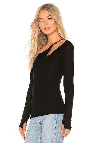 Michael Lauren Fergus Top in Black