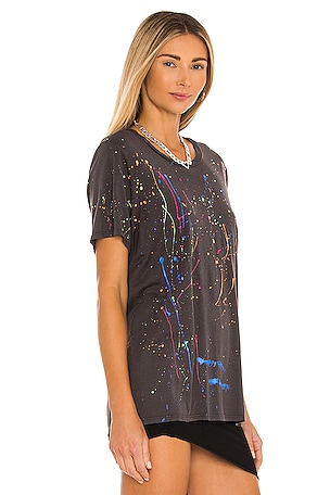 Michael Lauren Roman Boyfriend Tee in Black