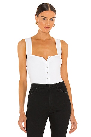 Stradivarius lace-up corset top in white
