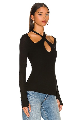 Michael Lauren Gael Top in Black. Size XXL. Also