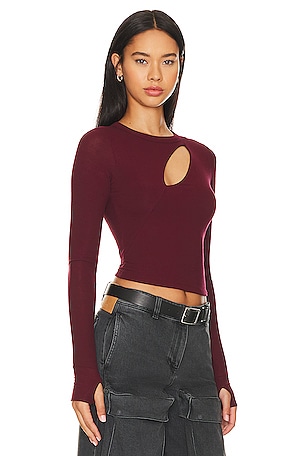 Michael Lauren Benecroft Tee in Burgundy