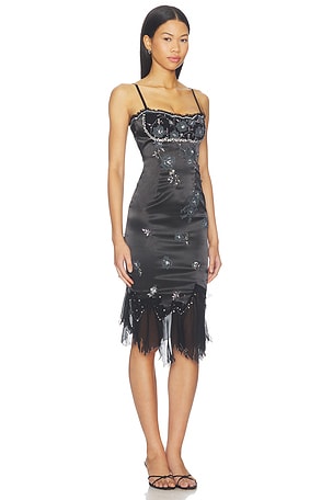 MANDALAY Midi Dress in Black