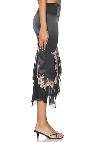 MANDALAY Midi Skirt in Black