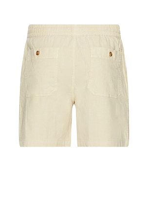 Marine Layer Saturday Stretch Selvage Short in Cream