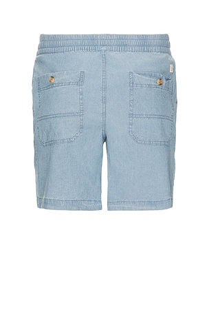 Marine Layer Saturday Seersucker Short 6: in Blue