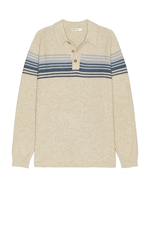 SUÉTER POLO ELLIAS CHEST STRIPE Marine Layer