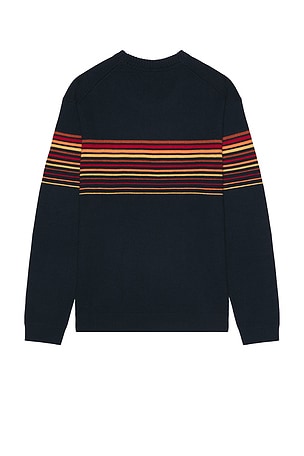 Marine Layer Thompson Stripe Sweater in Navy
