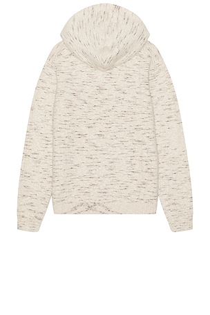 Marine Layer Fuzzy Sweater Hoodie in Brown. Size XL/1X. Also