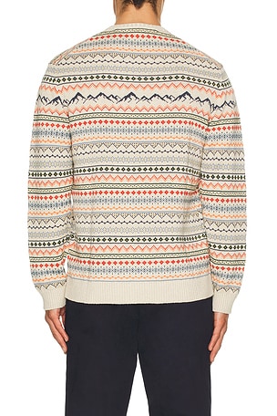 Marine Layer California Fair Isle Sweater in Cream. Size XL/1X. Also