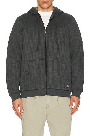 Corbet Quilted Zip Hoodie Marine Layer