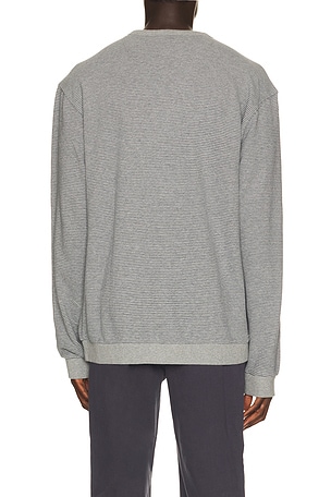 Marine Layer Relaxed Cloud 9 Fleece Crewneck Sweatshirt in Grey