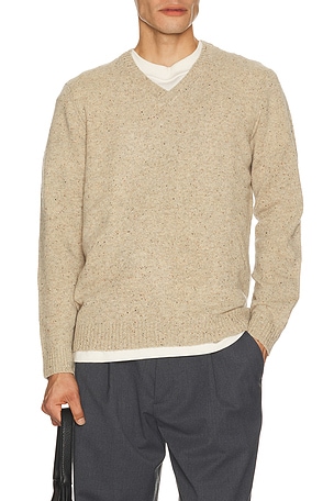 Donegal V Neck Sweater Marine Layer