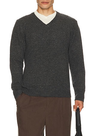 Donegal V Neck Sweater Marine Layer