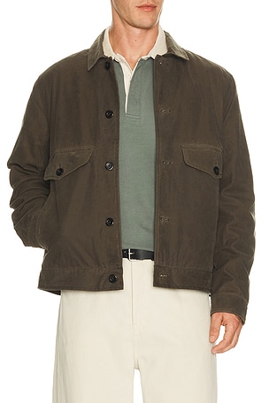 Waxed Trucker Jacket Marine Layer